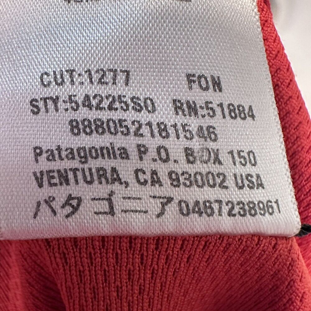 Patagonia Womens Sol Patrol Shirt Sz 12 Fly Fishing Orange Short Sleeve Vintage - Picture 5 of 8